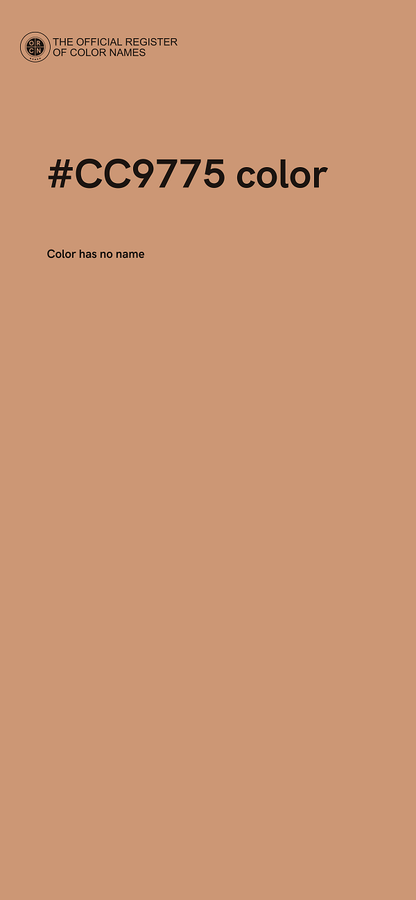 #CC9775 color image