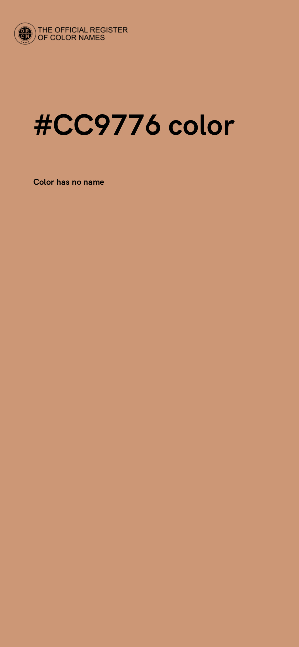 #CC9776 color image