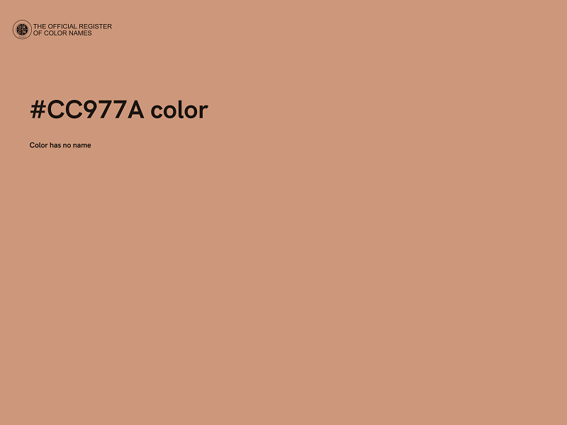 #CC977A color image