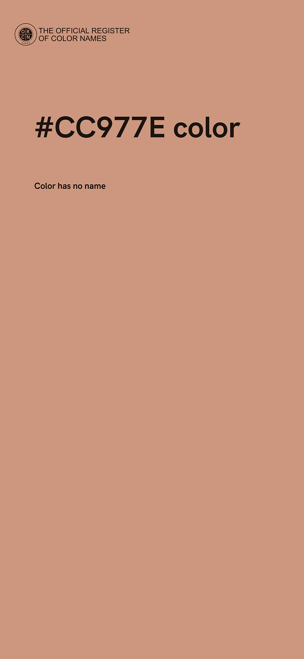 #CC977E color image