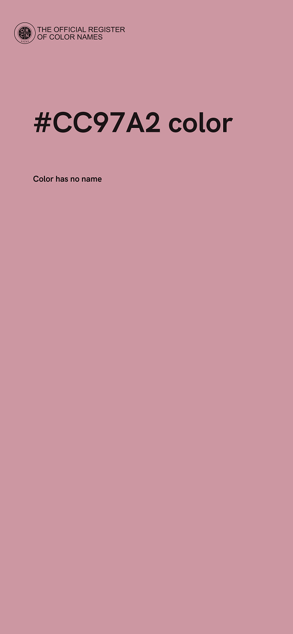 #CC97A2 color image