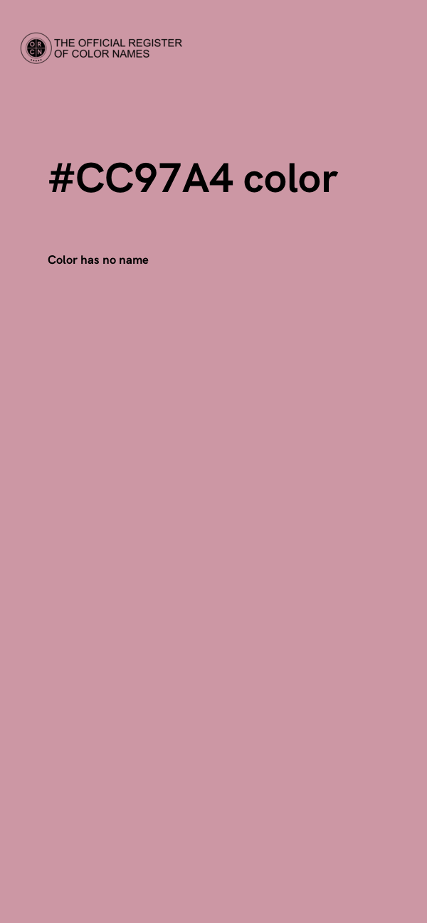#CC97A4 color image