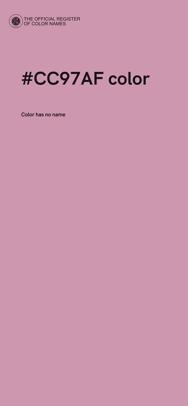 #CC97AF color image