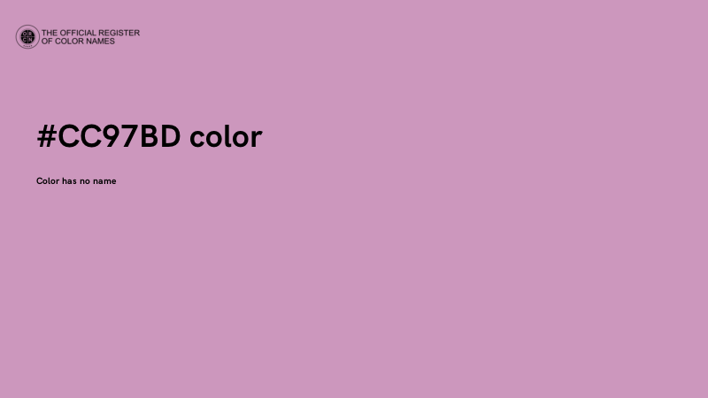 #CC97BD color image