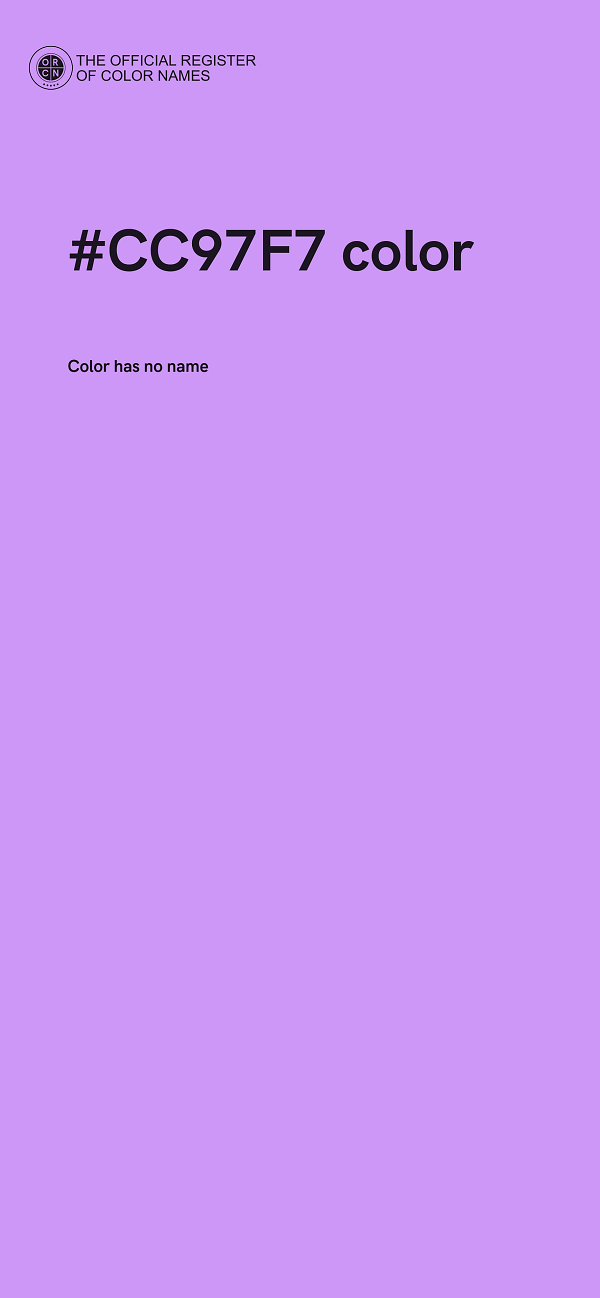 #CC97F7 color image