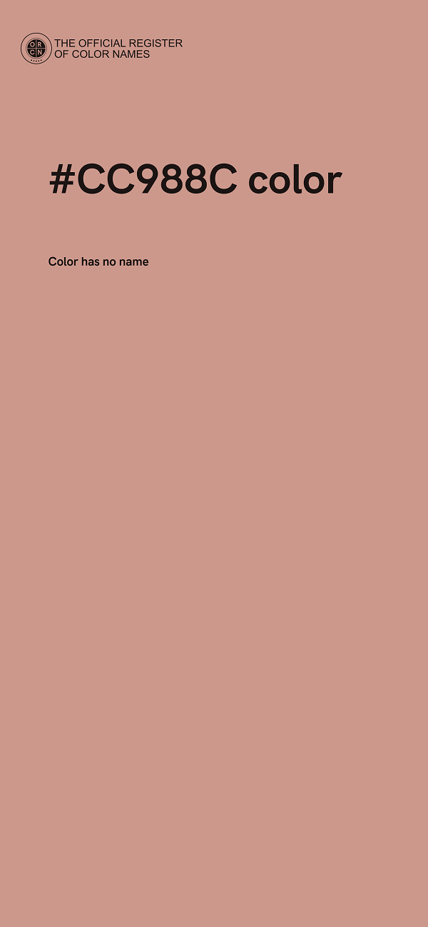 #CC988C color image