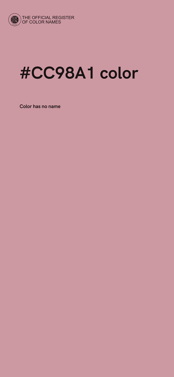 #CC98A1 color image