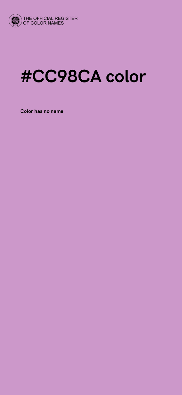 #CC98CA color image