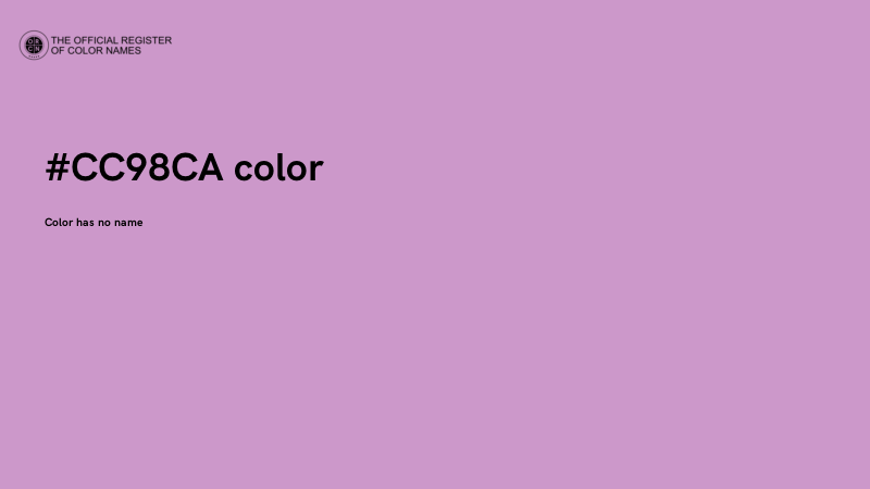 #CC98CA color image