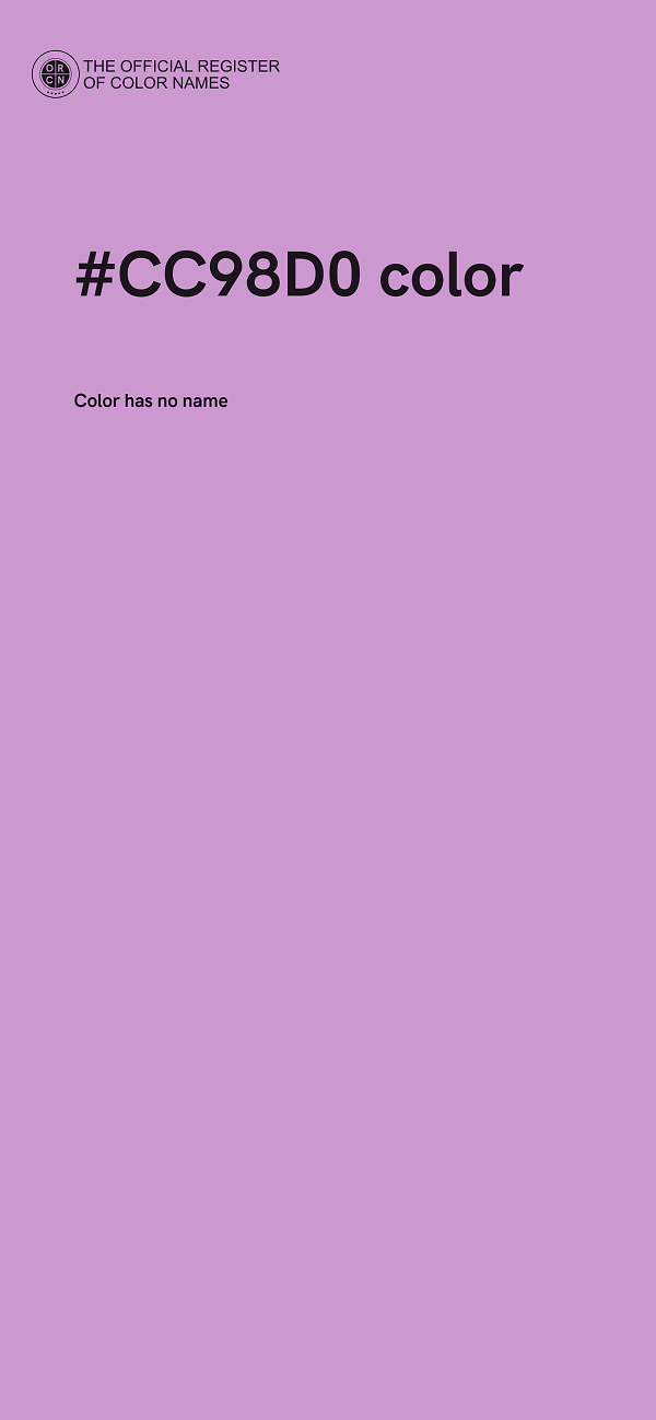 #CC98D0 color image