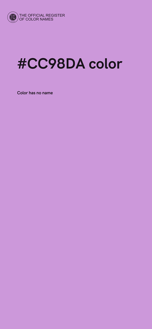 #CC98DA color image
