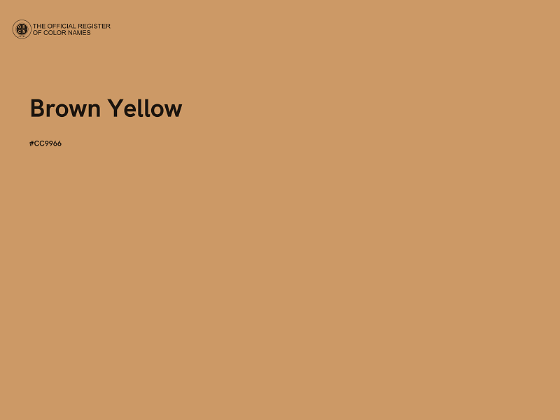 #CC9966 - Brown Yellow color image