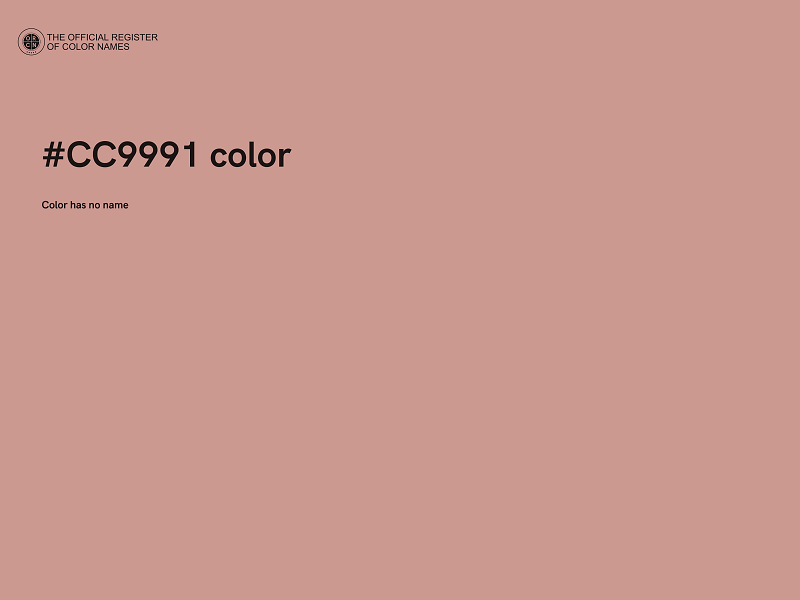 #CC9991 color image