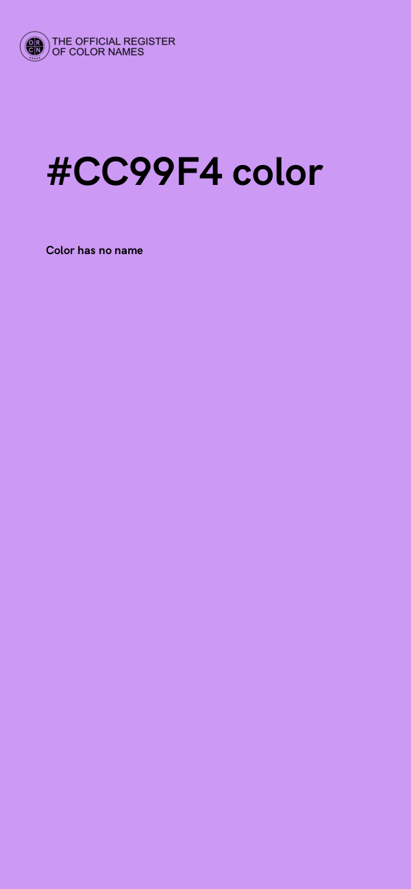 #CC99F4 color image