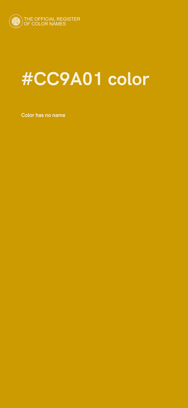 #CC9A01 color image