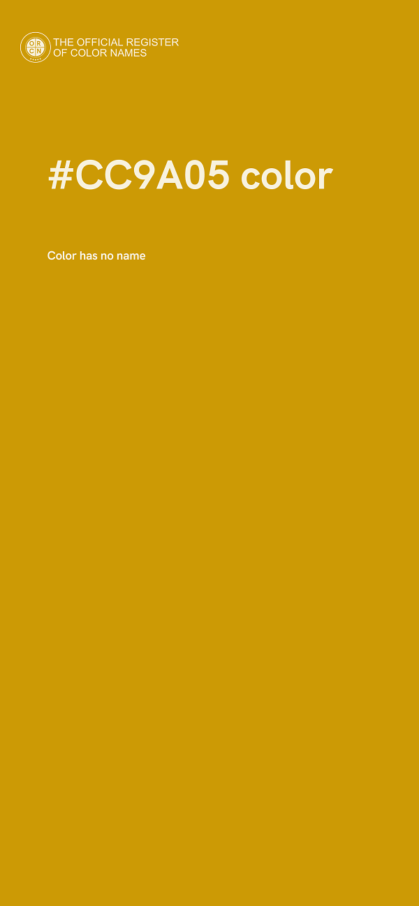 #CC9A05 color image