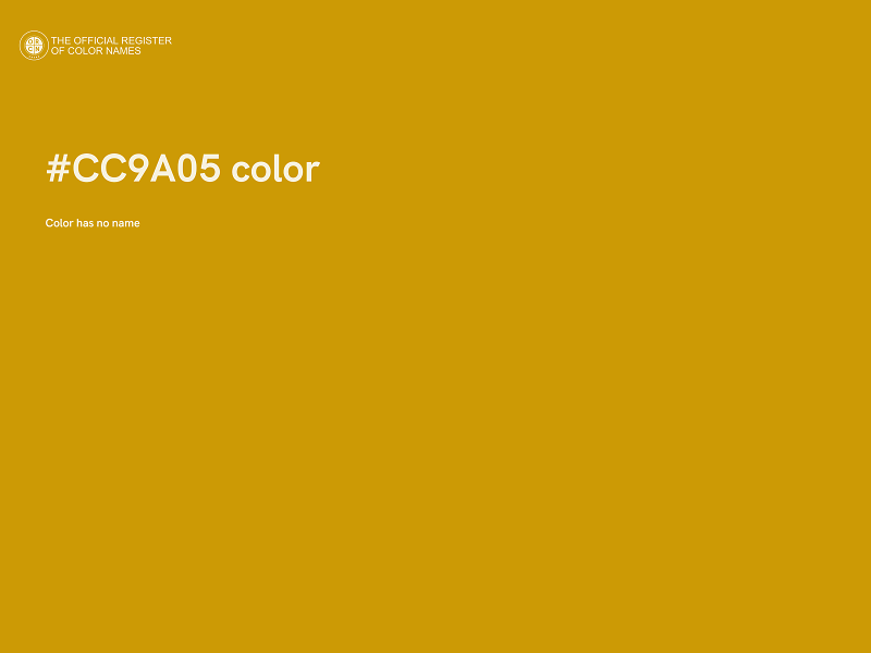 #CC9A05 color image