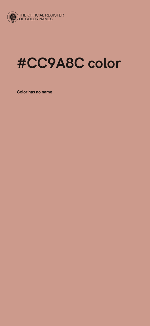 #CC9A8C color image