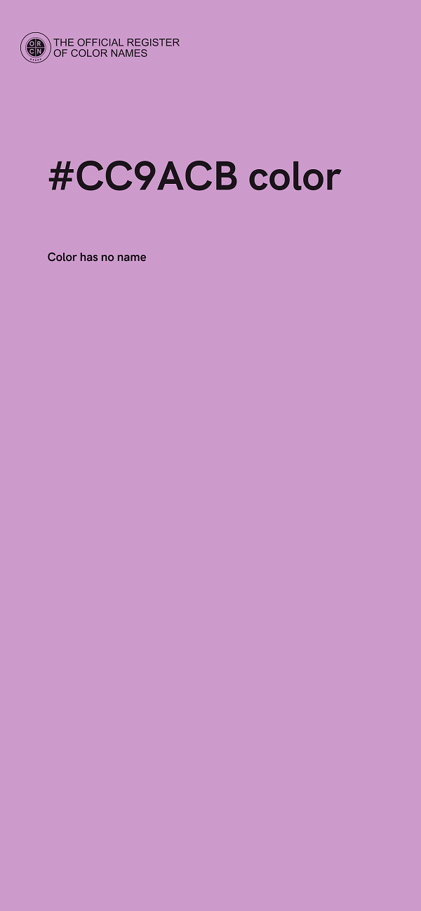 #CC9ACB color image