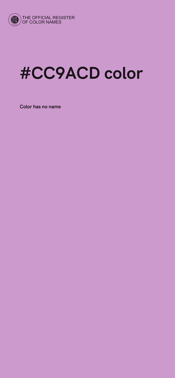 #CC9ACD color image