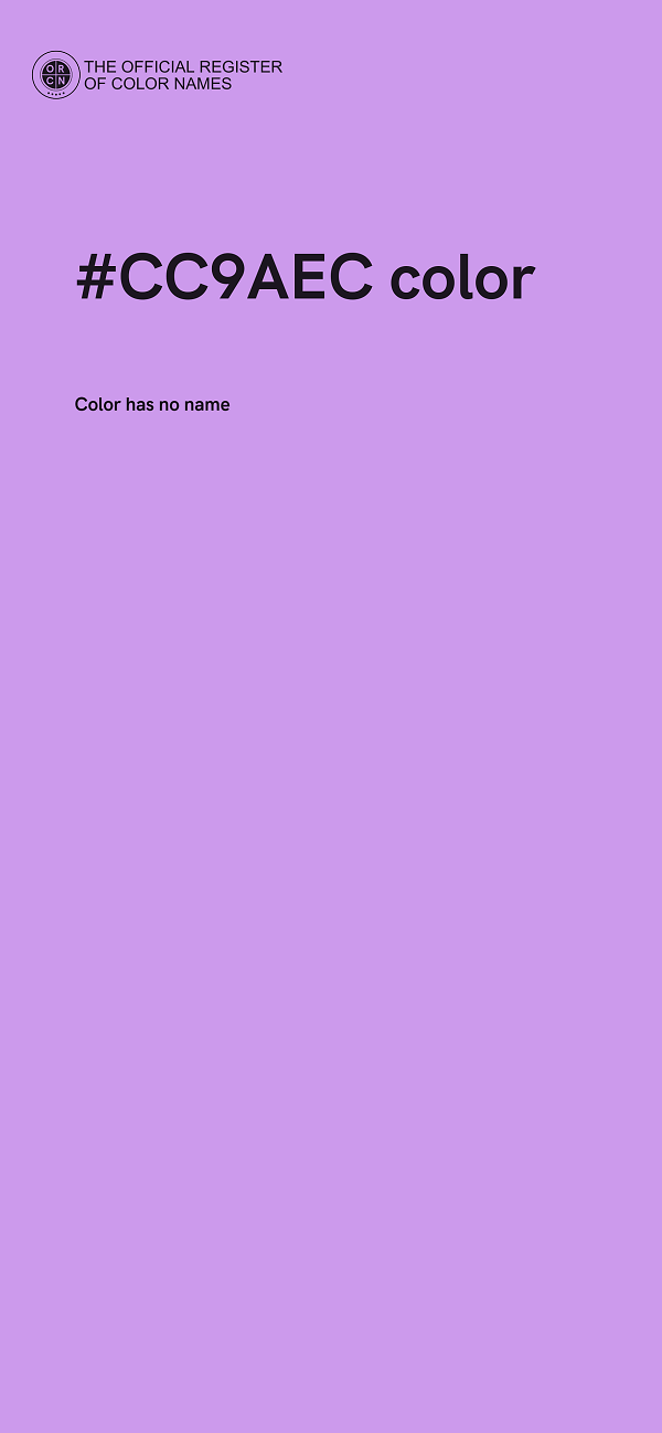 #CC9AEC color image