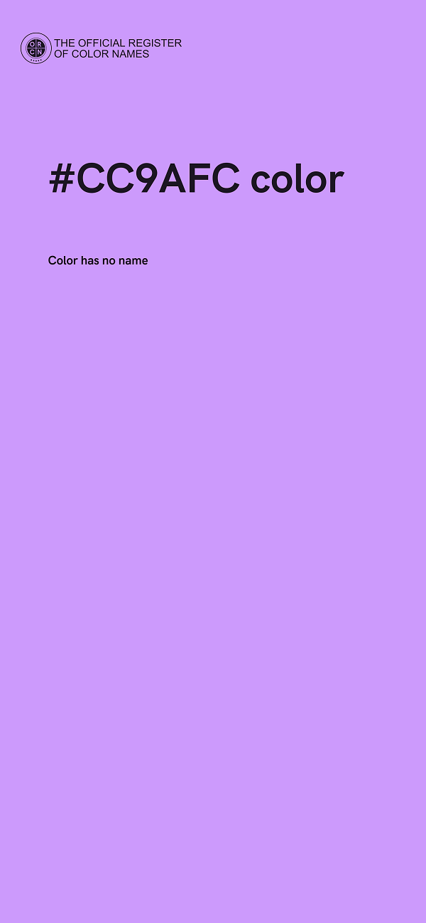 #CC9AFC color image