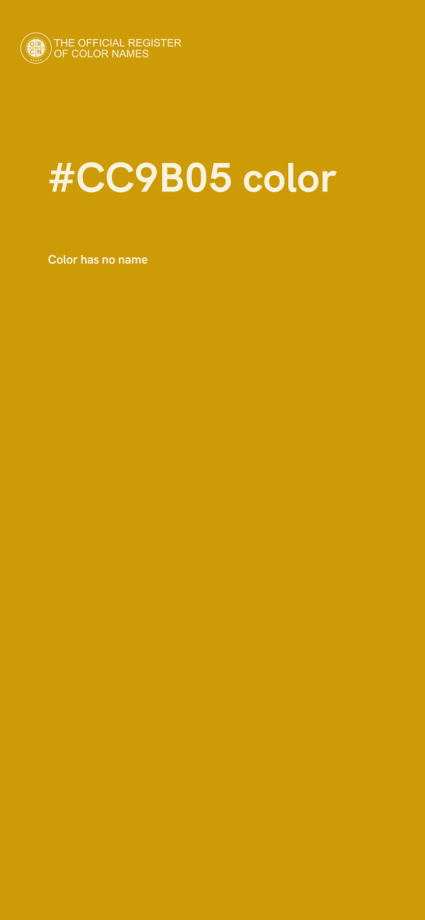 #CC9B05 color image