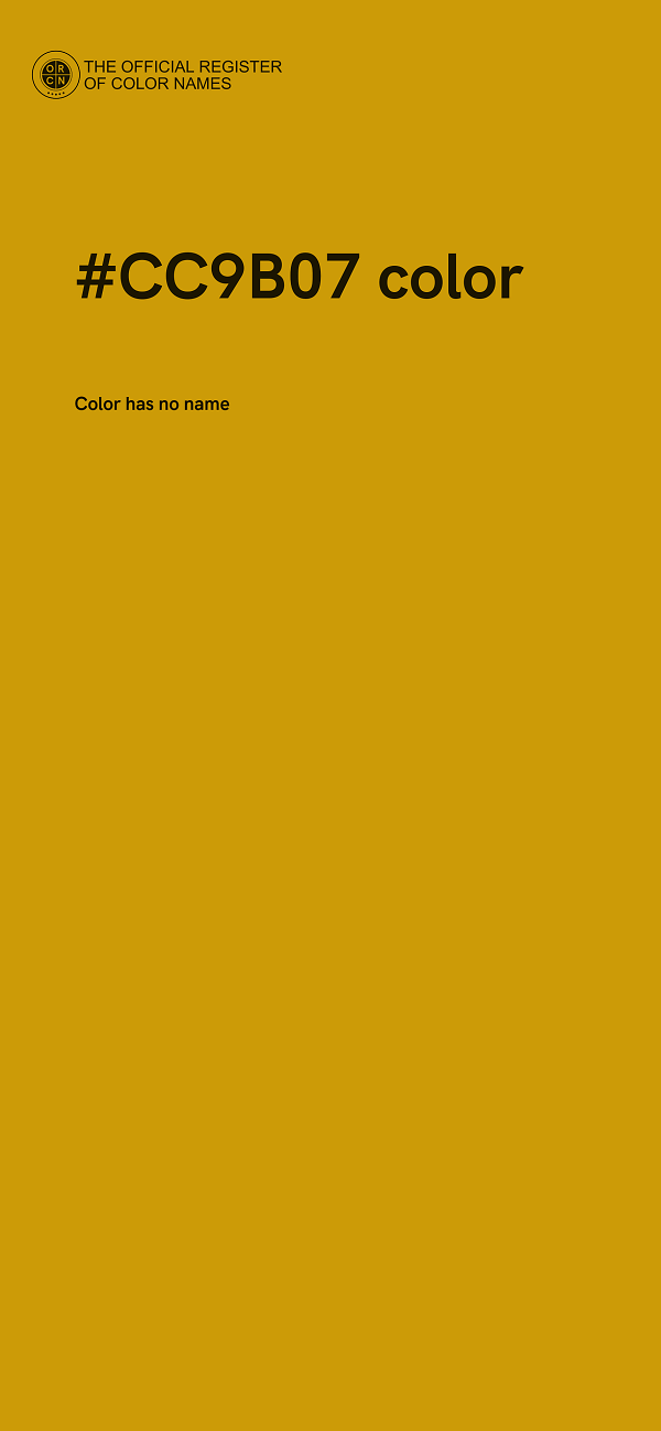 #CC9B07 color image
