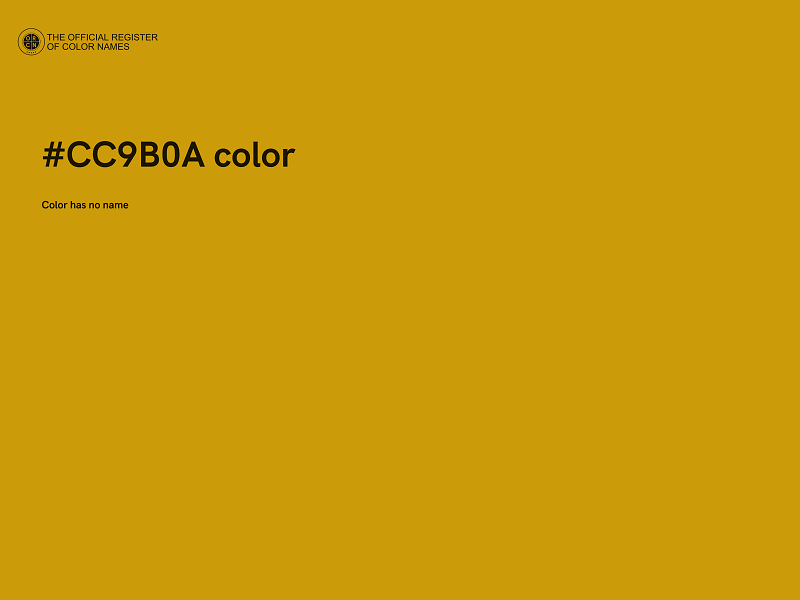 #CC9B0A color image