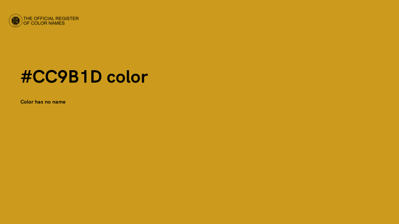 #CC9B1D color image