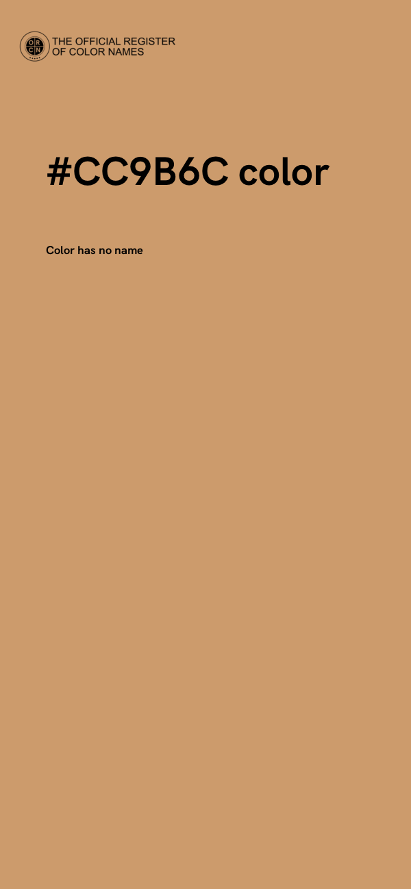 #CC9B6C color image