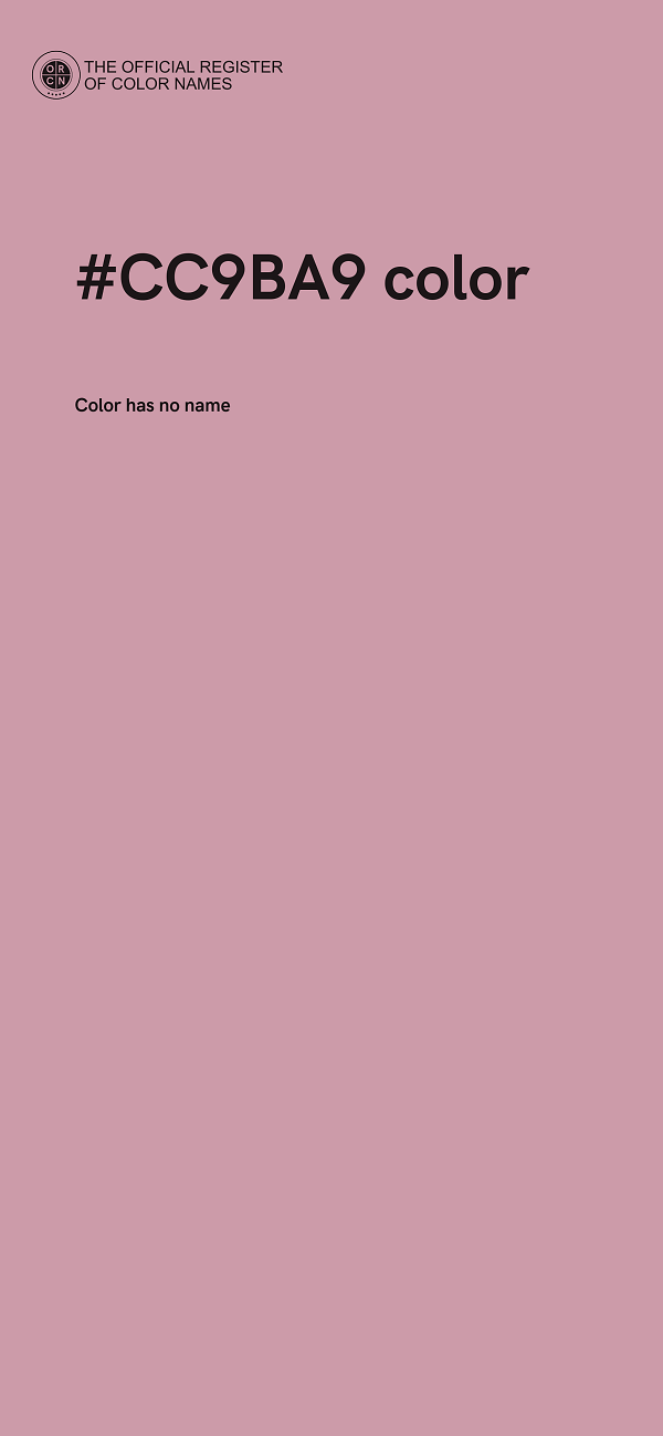 #CC9BA9 color image