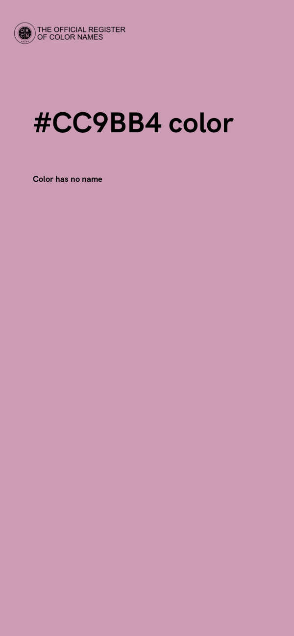 #CC9BB4 color image