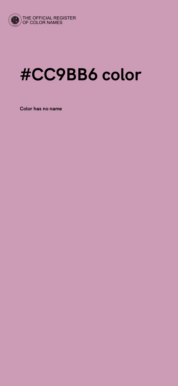 #CC9BB6 color image
