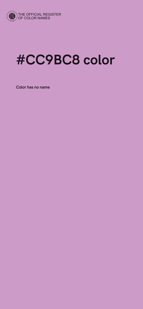 #CC9BC8 color image