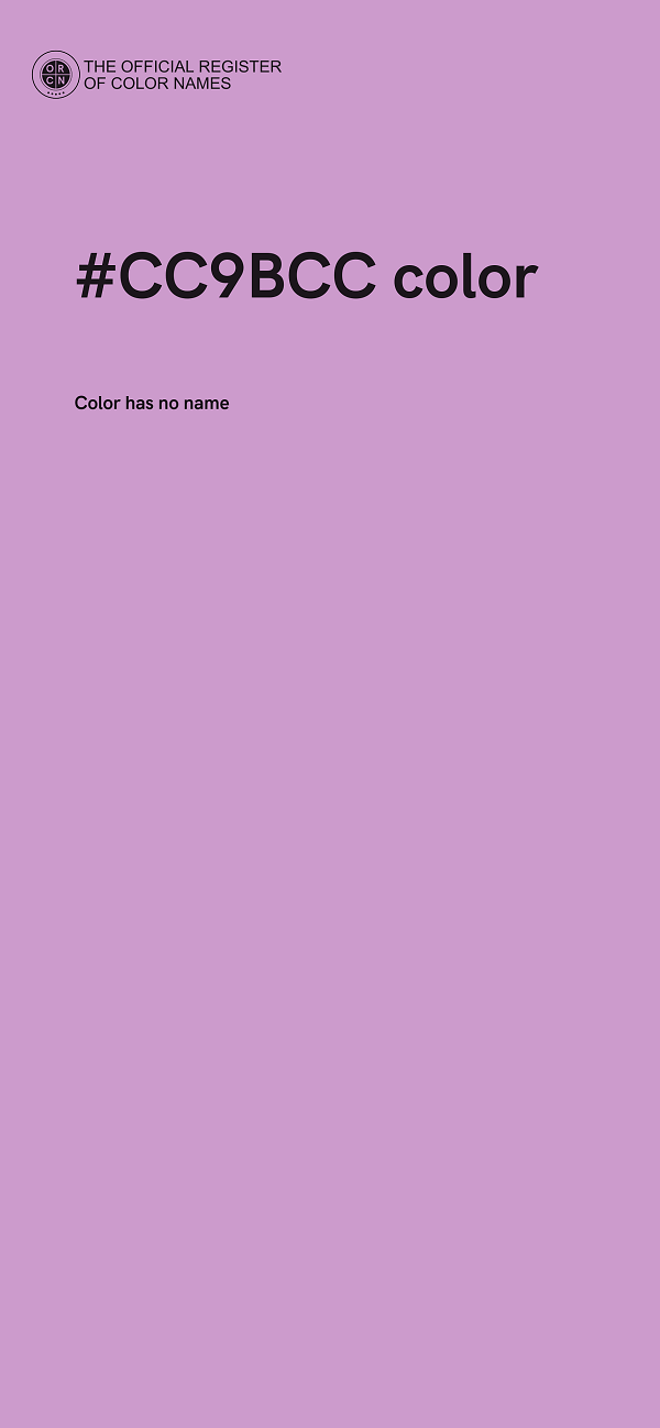 #CC9BCC color image