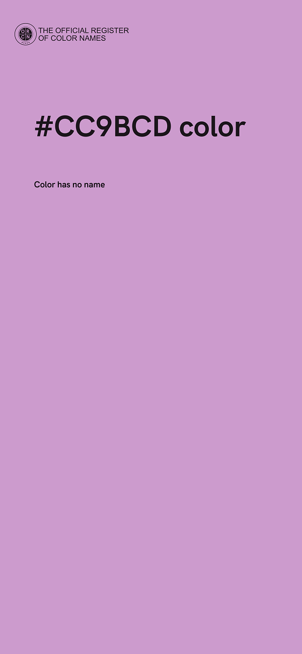 #CC9BCD color image