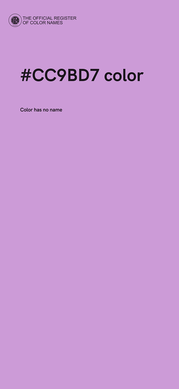 #CC9BD7 color image