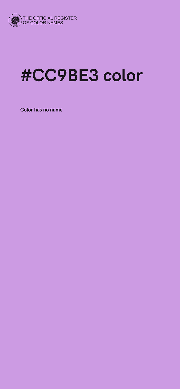 #CC9BE3 color image