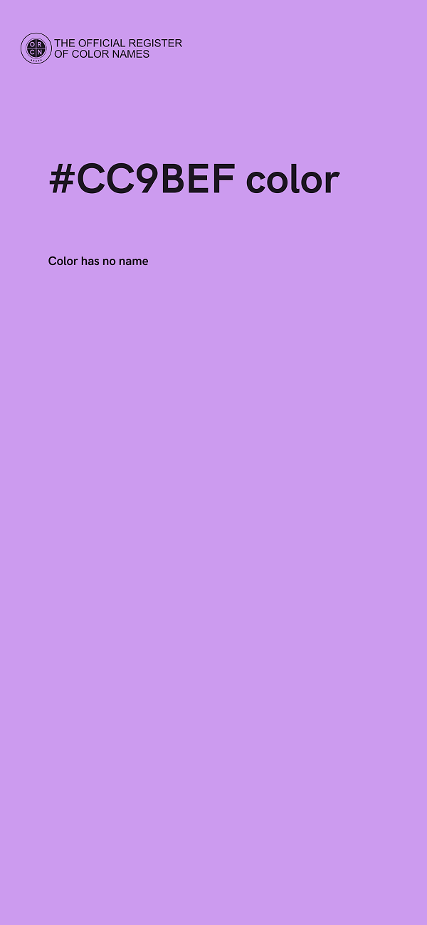 #CC9BEF color image