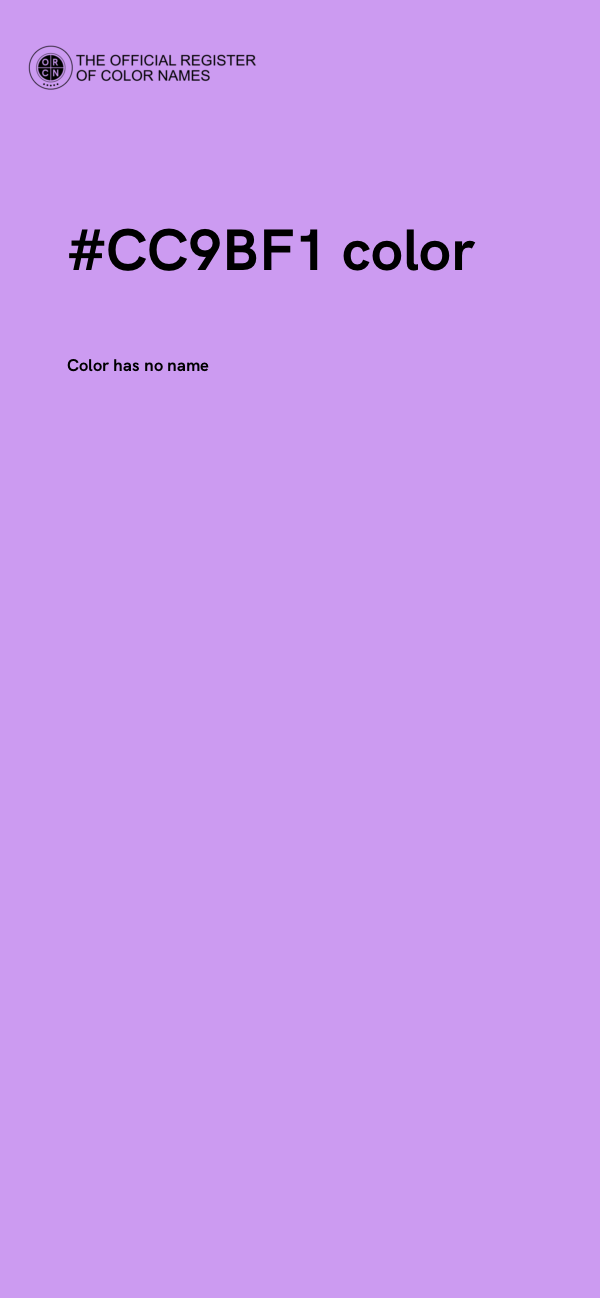 #CC9BF1 color image