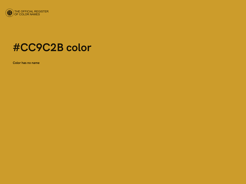 #CC9C2B color image