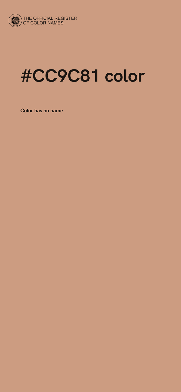 #CC9C81 color image