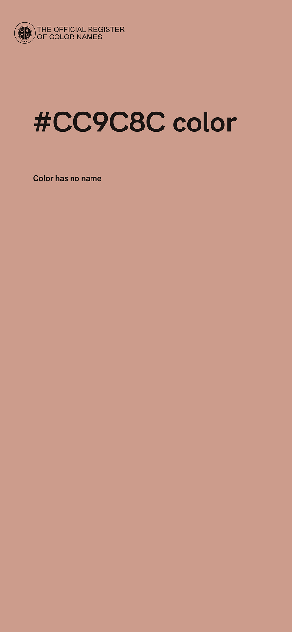 #CC9C8C color image