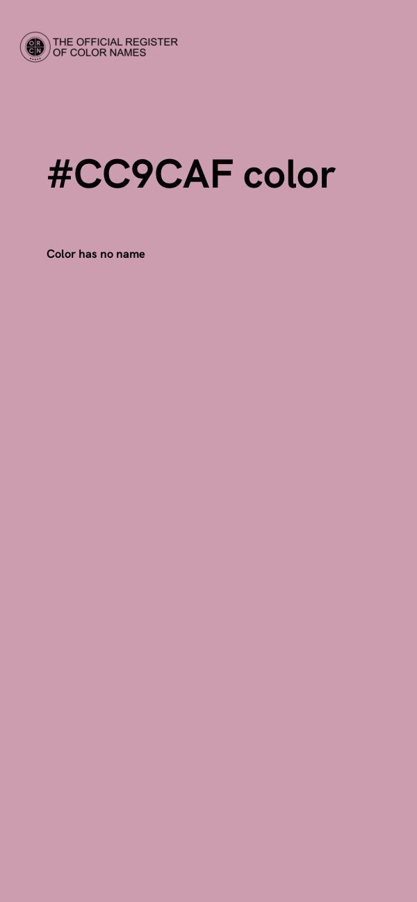 #CC9CAF color image