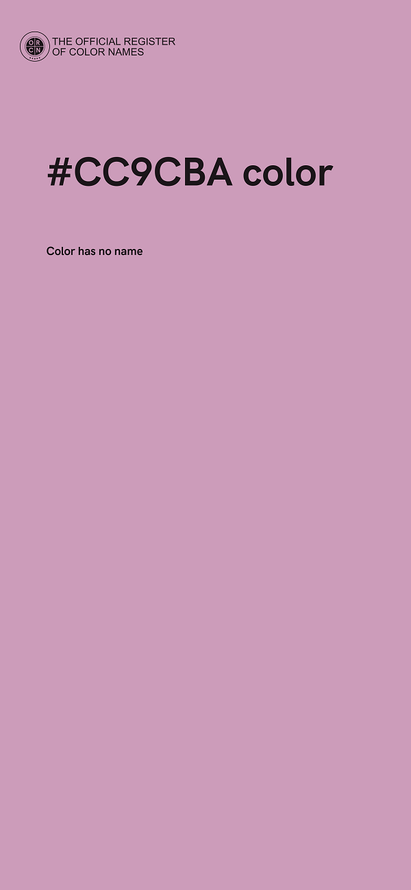#CC9CBA color image