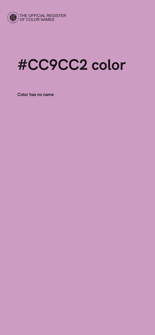 #CC9CC2 color image