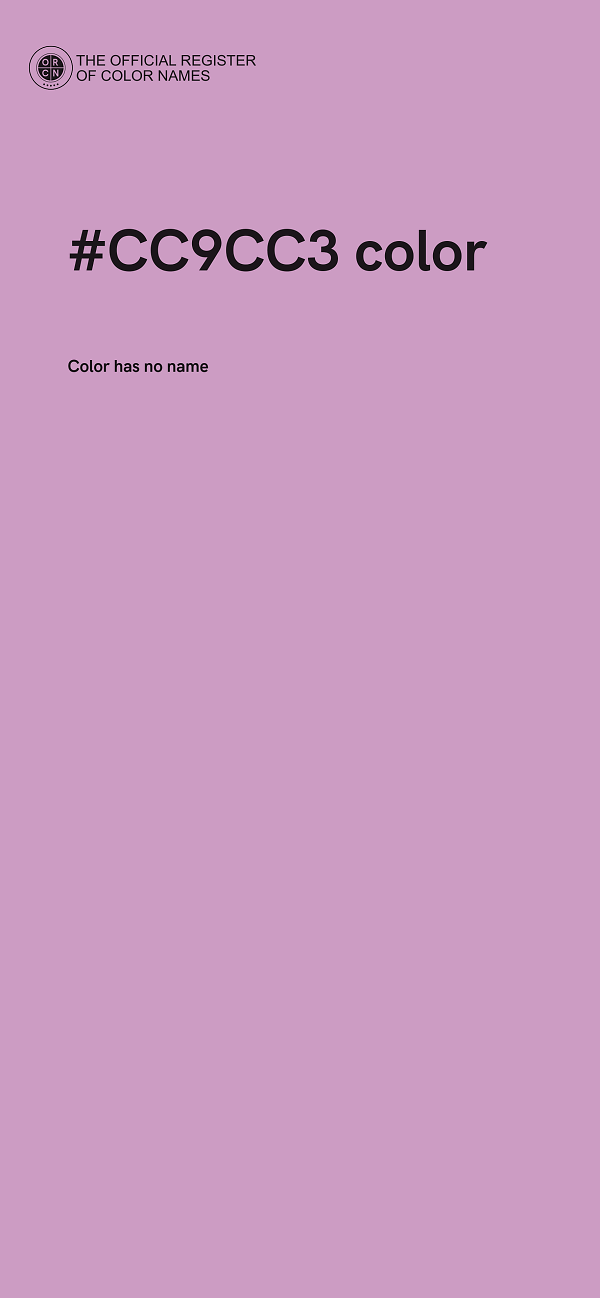 #CC9CC3 color image