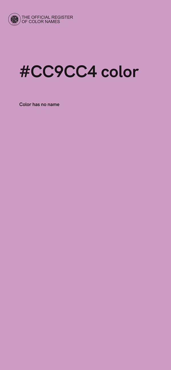 #CC9CC4 color image