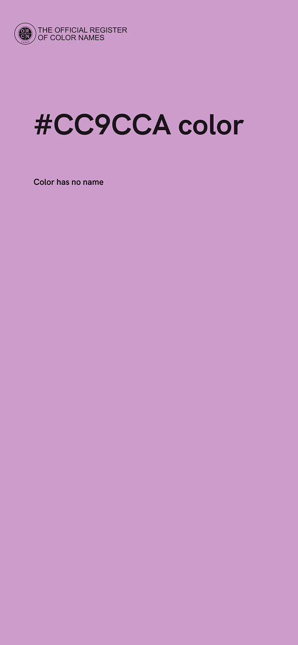 #CC9CCA color image
